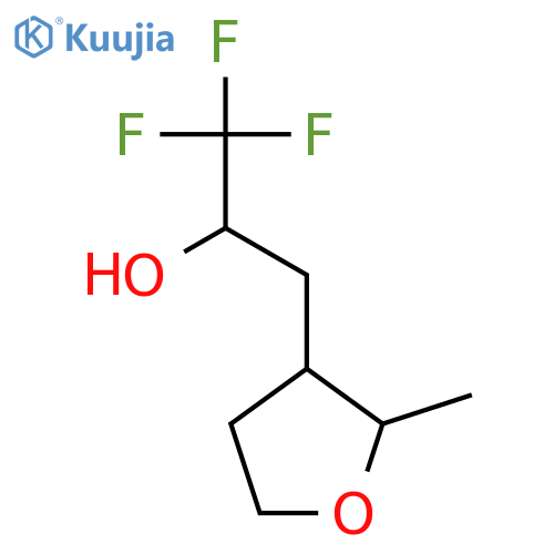 1,1,1-trifluoro-3-(2-methyloxolan-3-yl)propan-2-ol structure