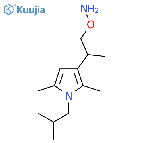 O-{2-2,5-dimethyl-1-(2-methylpropyl)-1H-pyrrol-3-ylpropyl}hydroxylamine structure