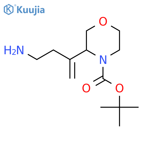 tert-butyl 3-(4-aminobut-1-en-2-yl)morpholine-4-carboxylate structure