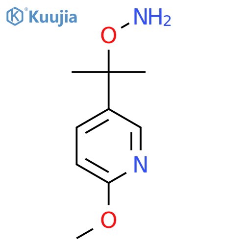 O-2-(6-methoxypyridin-3-yl)propan-2-ylhydroxylamine structure