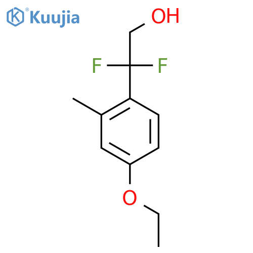 2-(4-ethoxy-2-methylphenyl)-2,2-difluoroethan-1-ol structure