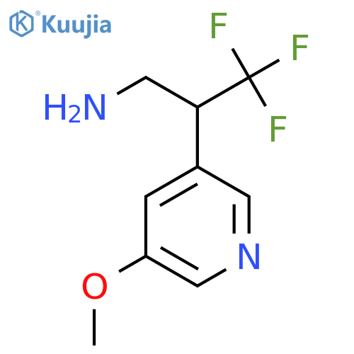 3,3,3-trifluoro-2-(5-methoxypyridin-3-yl)propan-1-amine structure