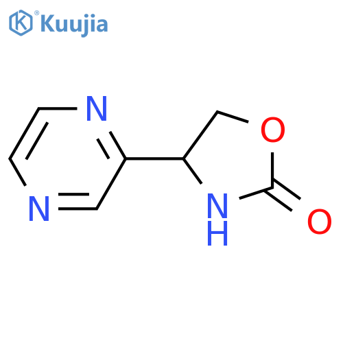 4-(pyrazin-2-yl)-1,3-oxazolidin-2-one structure
