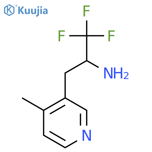 1,1,1-trifluoro-3-(4-methylpyridin-3-yl)propan-2-amine structure