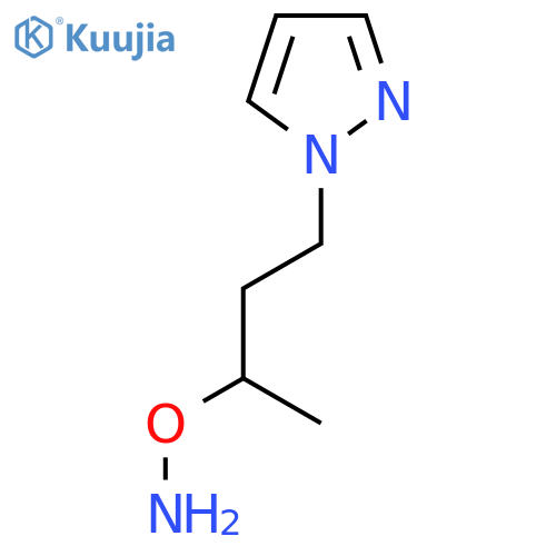 O-4-(1H-pyrazol-1-yl)butan-2-ylhydroxylamine structure