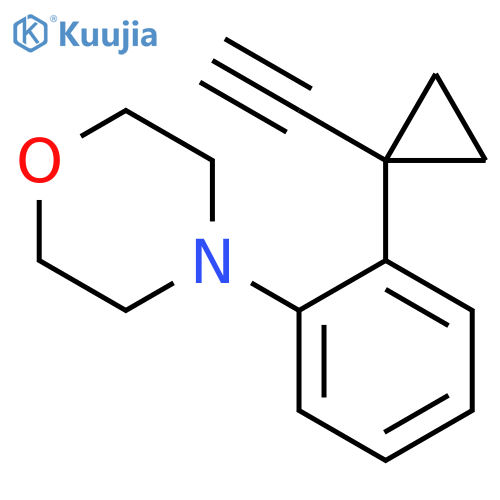 4-2-(1-ethynylcyclopropyl)phenylmorpholine structure