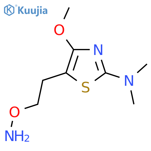 5-2-(aminooxy)ethyl-4-methoxy-N,N-dimethyl-1,3-thiazol-2-amine structure