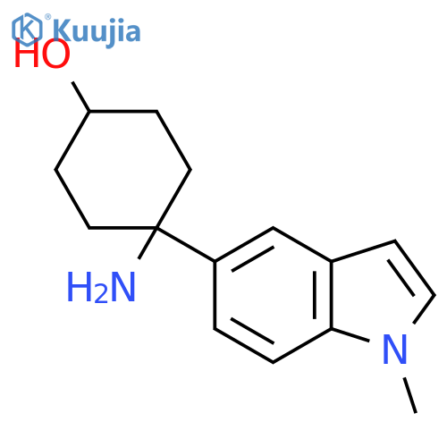 4-amino-4-(1-methyl-1H-indol-5-yl)cyclohexan-1-ol structure