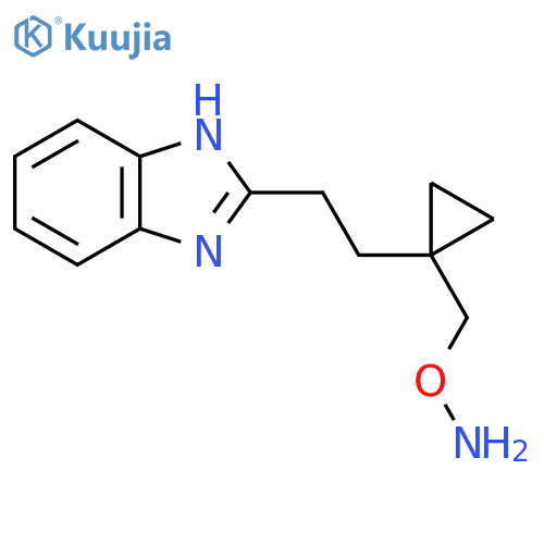 O-({1-2-(1H-1,3-benzodiazol-2-yl)ethylcyclopropyl}methyl)hydroxylamine structure