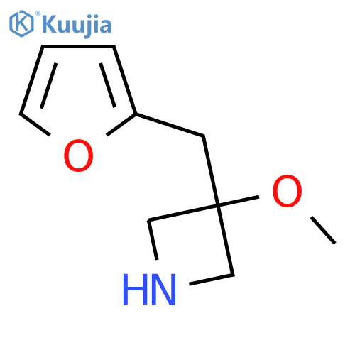 3-(furan-2-yl)methyl-3-methoxyazetidine structure