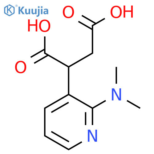 2-2-(dimethylamino)pyridin-3-ylbutanedioic acid structure