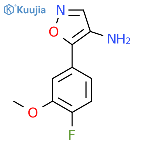 5-(4-fluoro-3-methoxyphenyl)-1,2-oxazol-4-amine structure