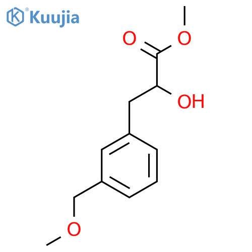 methyl 2-hydroxy-3-3-(methoxymethyl)phenylpropanoate structure