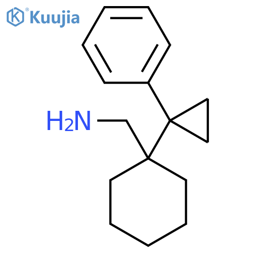 1-(1-phenylcyclopropyl)cyclohexylmethanamine structure