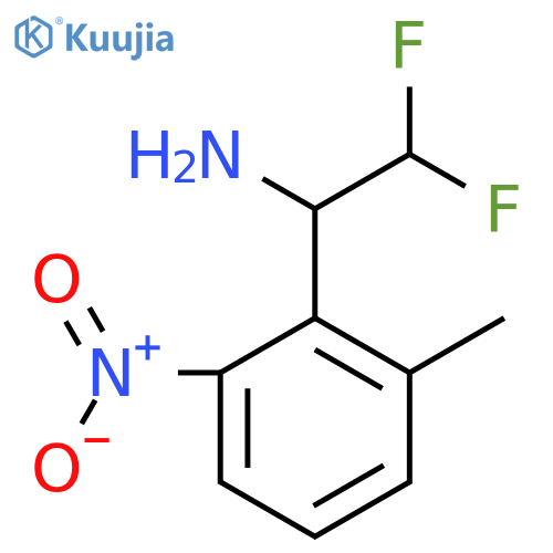 2,2-difluoro-1-(2-methyl-6-nitrophenyl)ethan-1-amine structure