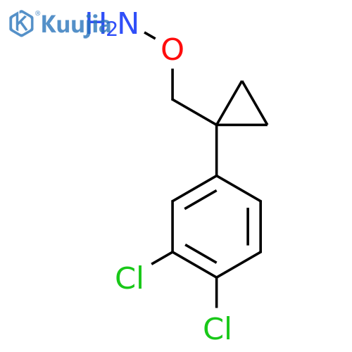 O-{1-(3,4-dichlorophenyl)cyclopropylmethyl}hydroxylamine structure