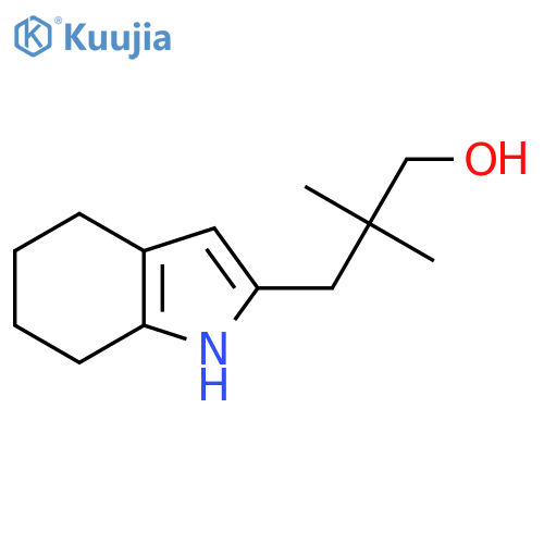 2,2-dimethyl-3-(4,5,6,7-tetrahydro-1H-indol-2-yl)propan-1-ol structure