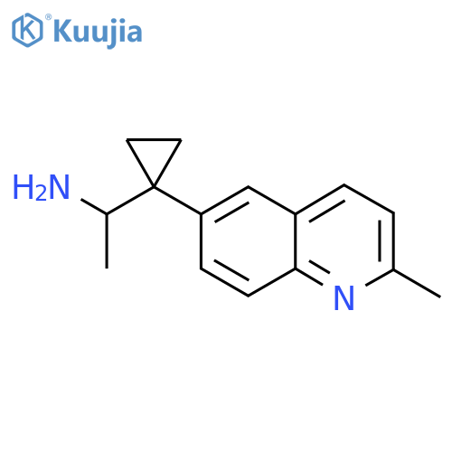 1-1-(2-methylquinolin-6-yl)cyclopropylethan-1-amine structure