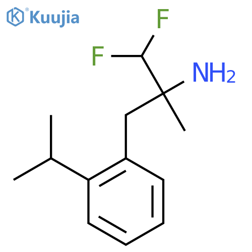 1,1-difluoro-2-methyl-3-2-(propan-2-yl)phenylpropan-2-amine structure