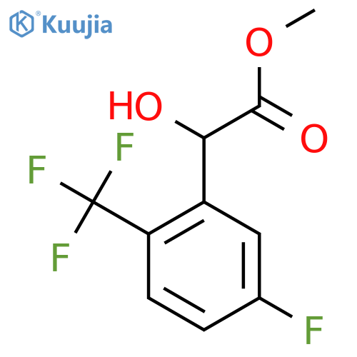 methyl 2-5-fluoro-2-(trifluoromethyl)phenyl-2-hydroxyacetate structure