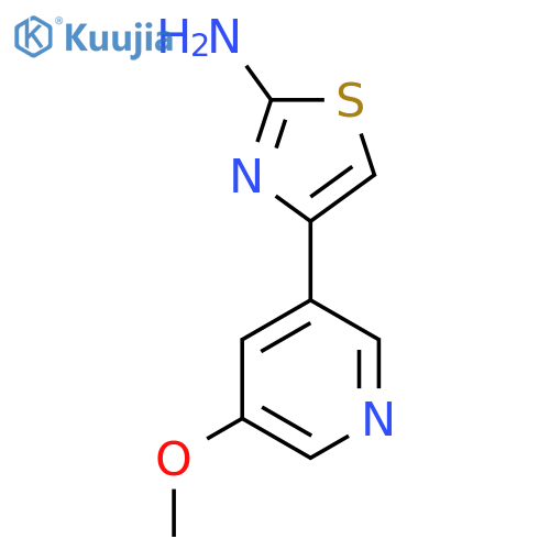 4-(5-methoxypyridin-3-yl)-1,3-thiazol-2-amine structure