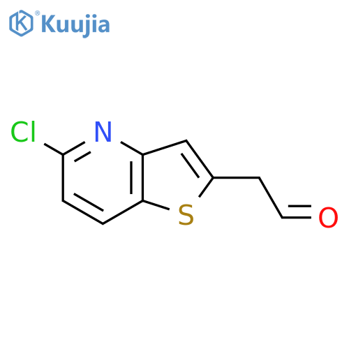 2-{5-chlorothieno3,2-bpyridin-2-yl}acetaldehyde structure