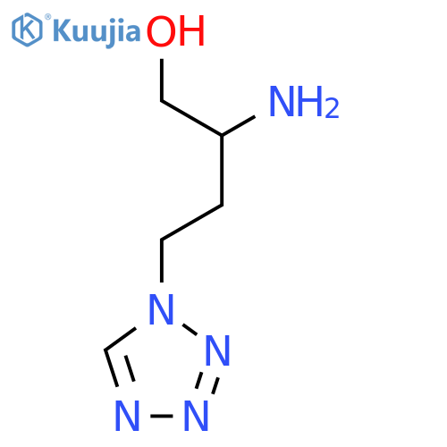 2-amino-4-(1H-1,2,3,4-tetrazol-1-yl)butan-1-ol structure