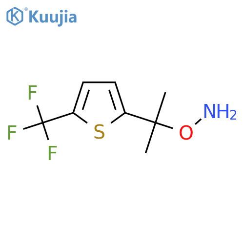 O-{2-5-(trifluoromethyl)thiophen-2-ylpropan-2-yl}hydroxylamine structure