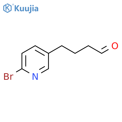 4-(6-bromopyridin-3-yl)butanal structure