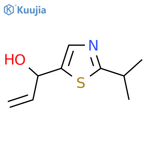 1-2-(propan-2-yl)-1,3-thiazol-5-ylprop-2-en-1-ol structure