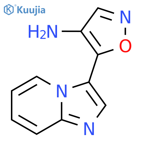 5-{imidazo1,2-apyridin-3-yl}-1,2-oxazol-4-amine structure