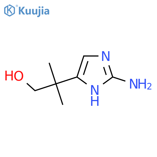 2-(2-amino-1H-imidazol-5-yl)-2-methylpropan-1-ol structure