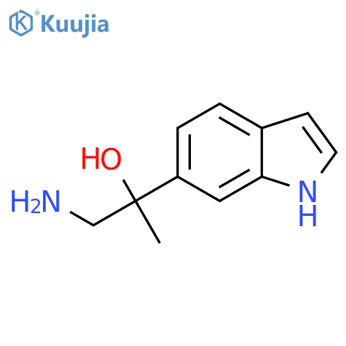1-amino-2-(1H-indol-6-yl)propan-2-ol structure