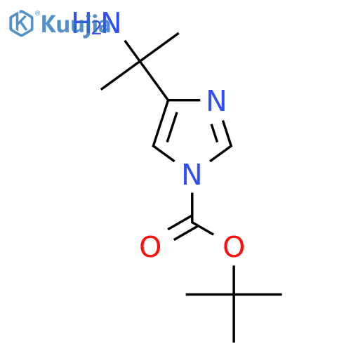 tert-butyl 4-(2-aminopropan-2-yl)-1H-imidazole-1-carboxylate structure
