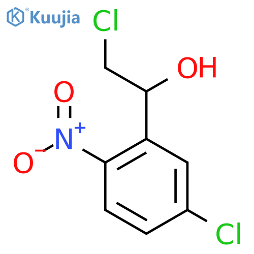 2-chloro-1-(5-chloro-2-nitrophenyl)ethan-1-ol structure