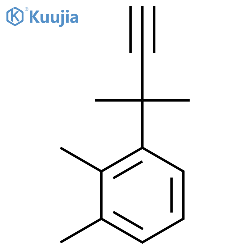 1,2-dimethyl-3-(2-methylbut-3-yn-2-yl)benzene structure