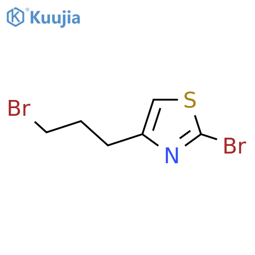2-bromo-4-(3-bromopropyl)-1,3-thiazole structure