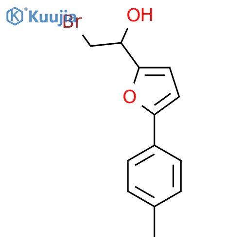 2-bromo-1-5-(4-methylphenyl)furan-2-ylethan-1-ol structure