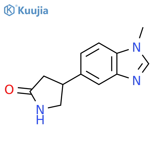 4-(1-methyl-1H-1,3-benzodiazol-5-yl)pyrrolidin-2-one structure