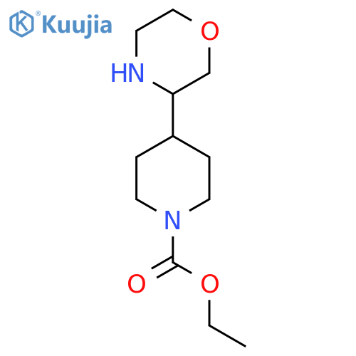ethyl 4-(morpholin-3-yl)piperidine-1-carboxylate structure