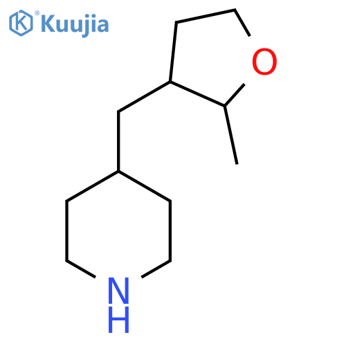 4-(2-methyloxolan-3-yl)methylpiperidine structure