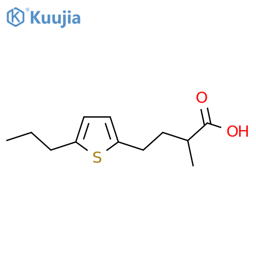 2-methyl-4-(5-propylthiophen-2-yl)butanoic acid structure