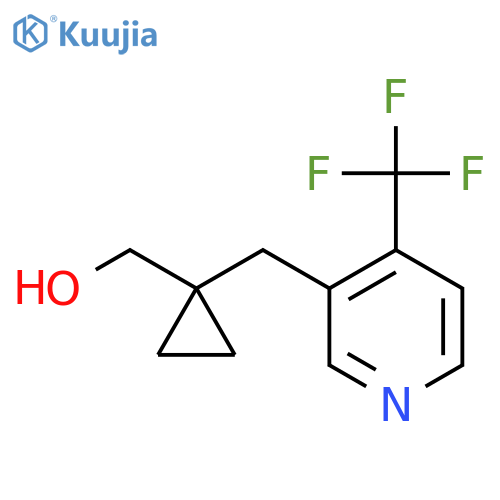 (1-{4-(trifluoromethyl)pyridin-3-ylmethyl}cyclopropyl)methanol structure