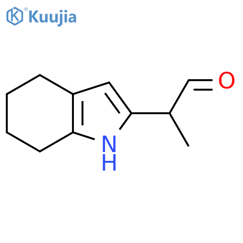 2-(4,5,6,7-tetrahydro-1H-indol-2-yl)propanal structure