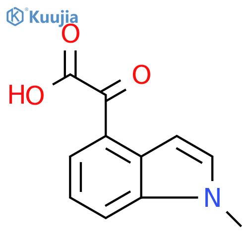 2-(1-methyl-1H-indol-4-yl)-2-oxoacetic acid structure