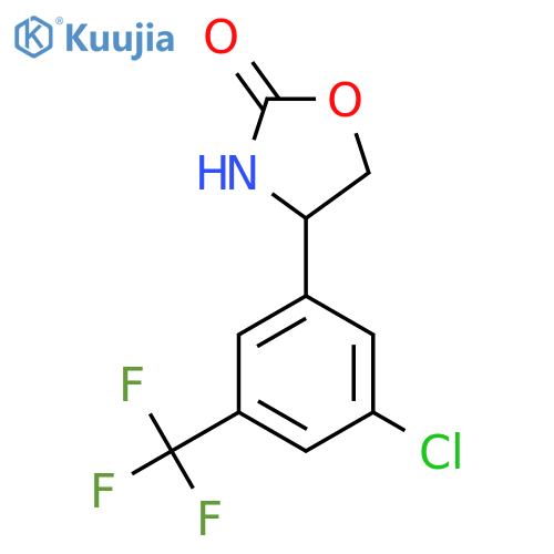 4-3-chloro-5-(trifluoromethyl)phenyl-1,3-oxazolidin-2-one structure