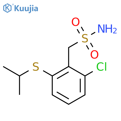 [2-Chloro-6-(propan-2-ylsulfanyl)phenyl]methanesulfonamide structure