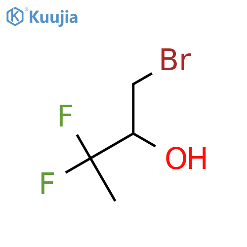1-bromo-3,3-difluorobutan-2-ol structure
