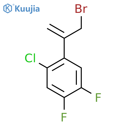 1-(3-bromoprop-1-en-2-yl)-2-chloro-4,5-difluorobenzene structure