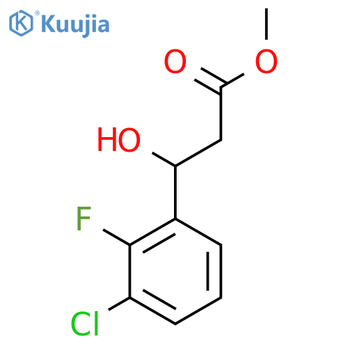methyl 3-(3-chloro-2-fluorophenyl)-3-hydroxypropanoate structure